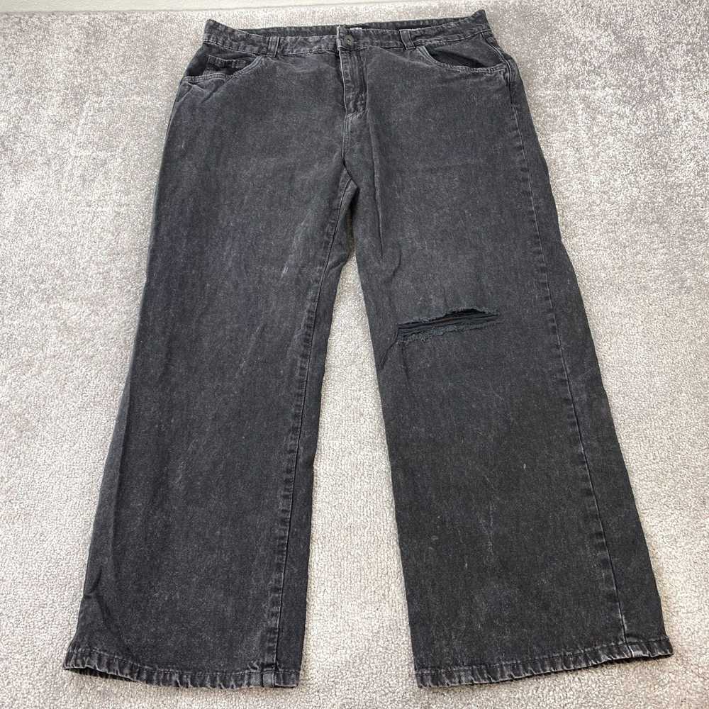 Cotton On Black Charcoal Wash Straight Denim Cott… - image 1