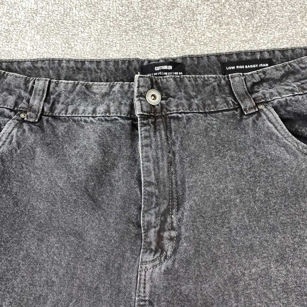 Cotton On Black Charcoal Wash Straight Denim Cott… - image 2