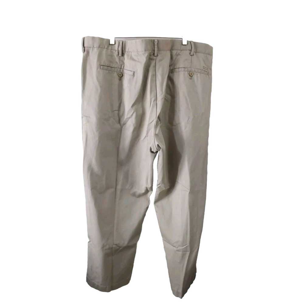 Izod Men's 48x30 Beige Cotton Chino Pants with Zi… - image 2