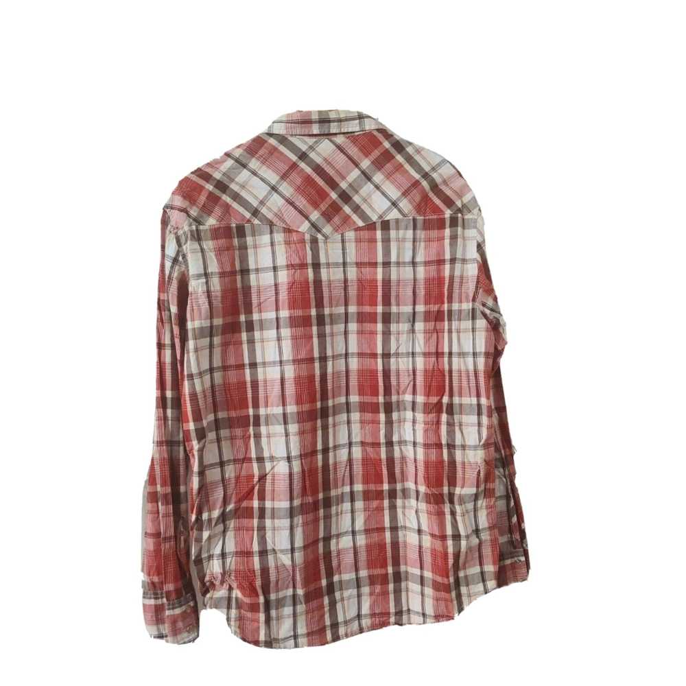 Aeropostale Maroon Plaid Cotton Long Sleeve Shirt… - image 2