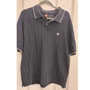 Chaps Chaps Polo Shirt Navy Blue/White XL