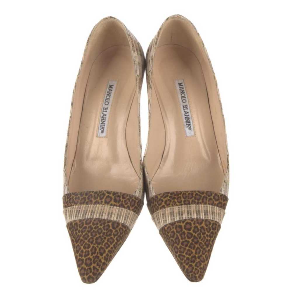 Manolo Blahnik Cloth heels - image 3