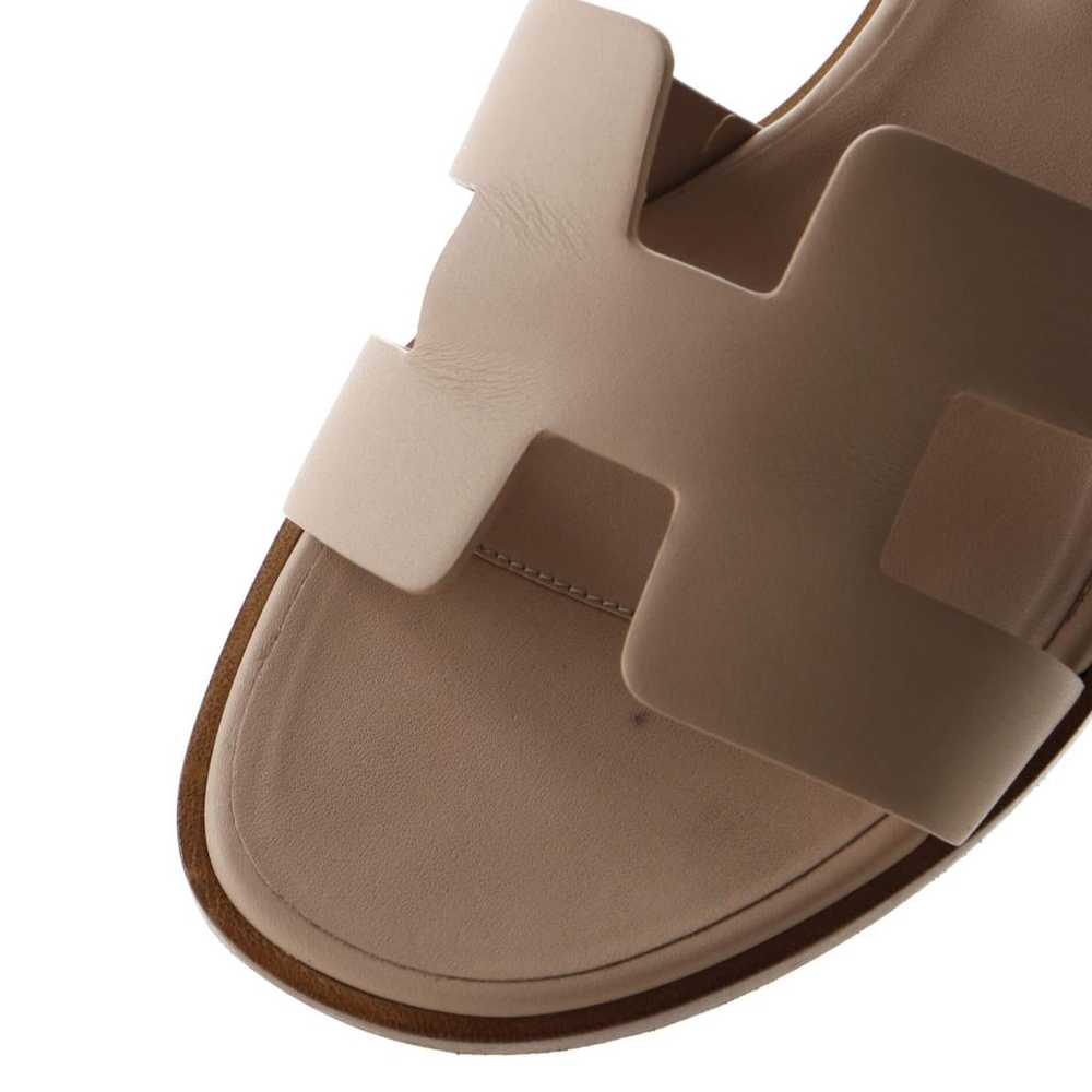 Hermès Leather sandal - image 5