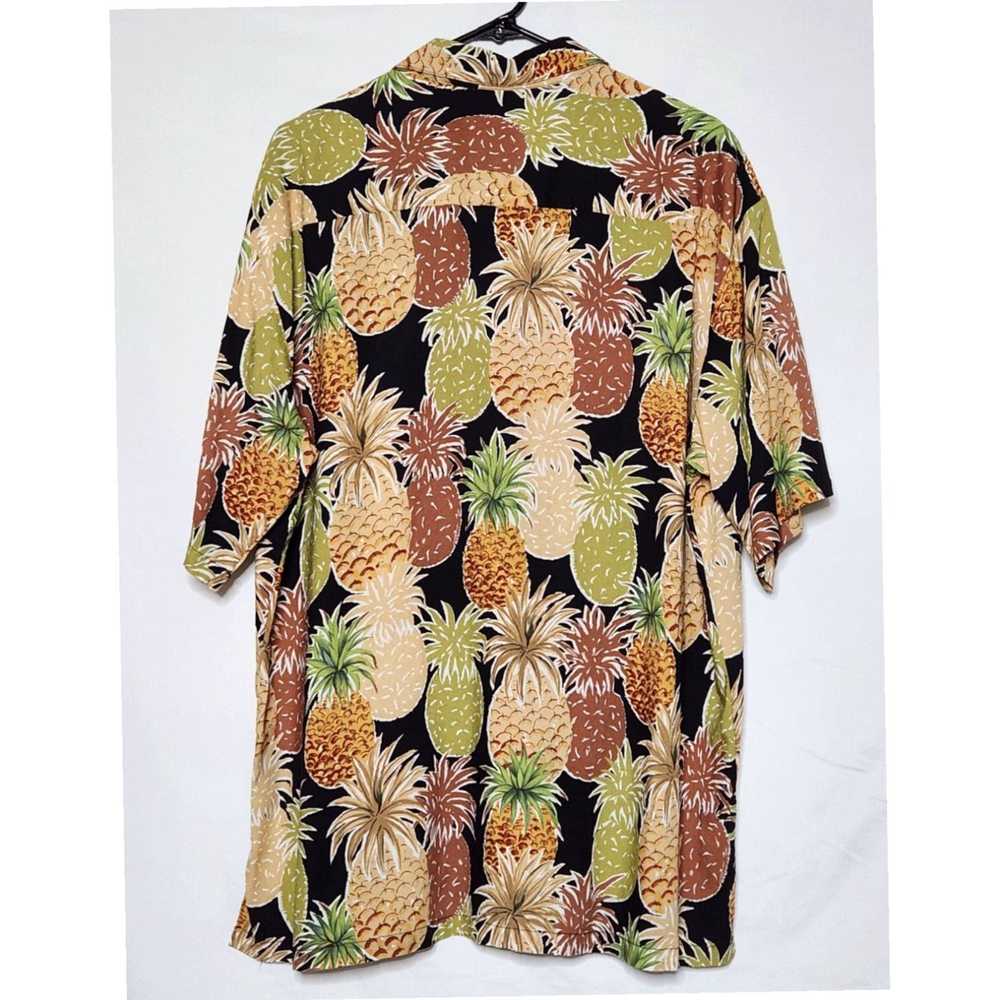 Tori Richard Pineapple Print Short Sleeve Pocket … - image 2