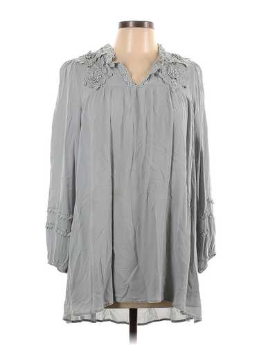 Hayden Women Gray Long Sleeve Blouse L