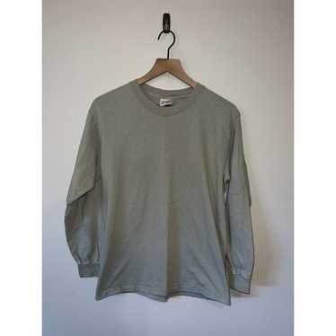 Hanes 90s Vintage Hanes Beefy Gray Green Long Slee