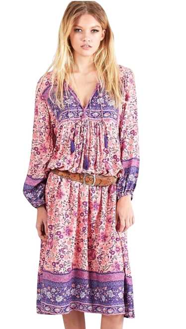 Spell USA Spell folktown midi dress blossom