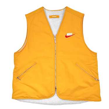 Supreme Nike Reversible Nylon Sherpa Vest Mustard - image 1