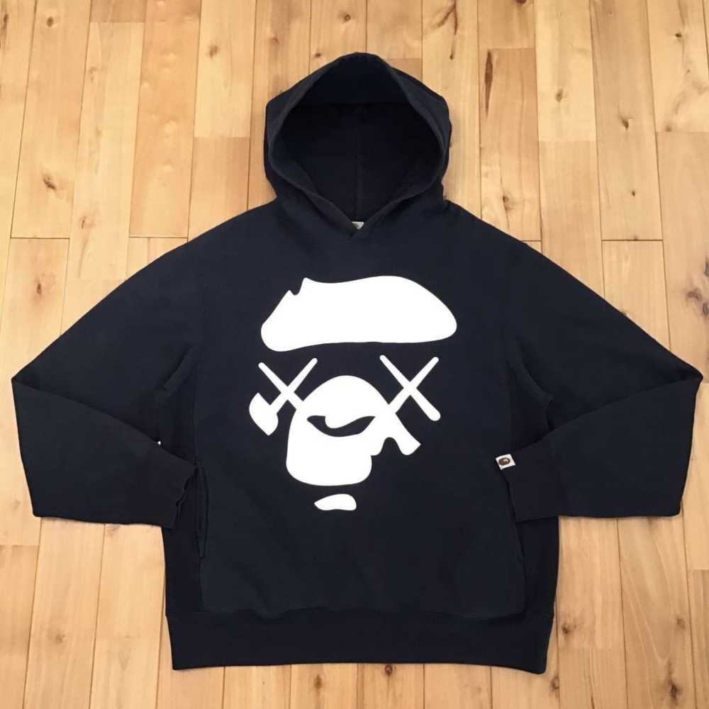 Bape × Kaws BAPE × kaws BIG FACE pullover hoodie … - image 1