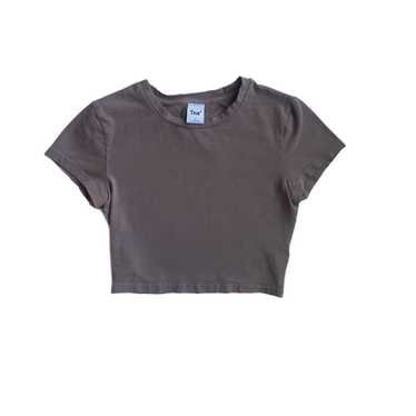 Aritzia × Tna brown aritzia tna cropped t-shirt - image 1