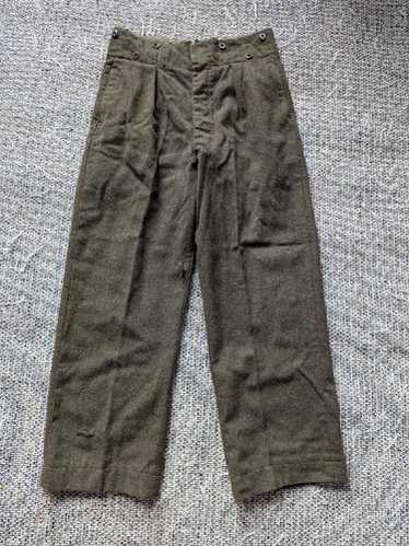 パンツ 50's Canadian army wool pants Dye 1950s vintage canadian army - Gem