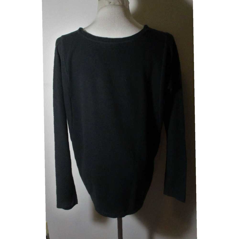 Vintage Classic Black 100 Percent Cotton Ribbed L… - image 5