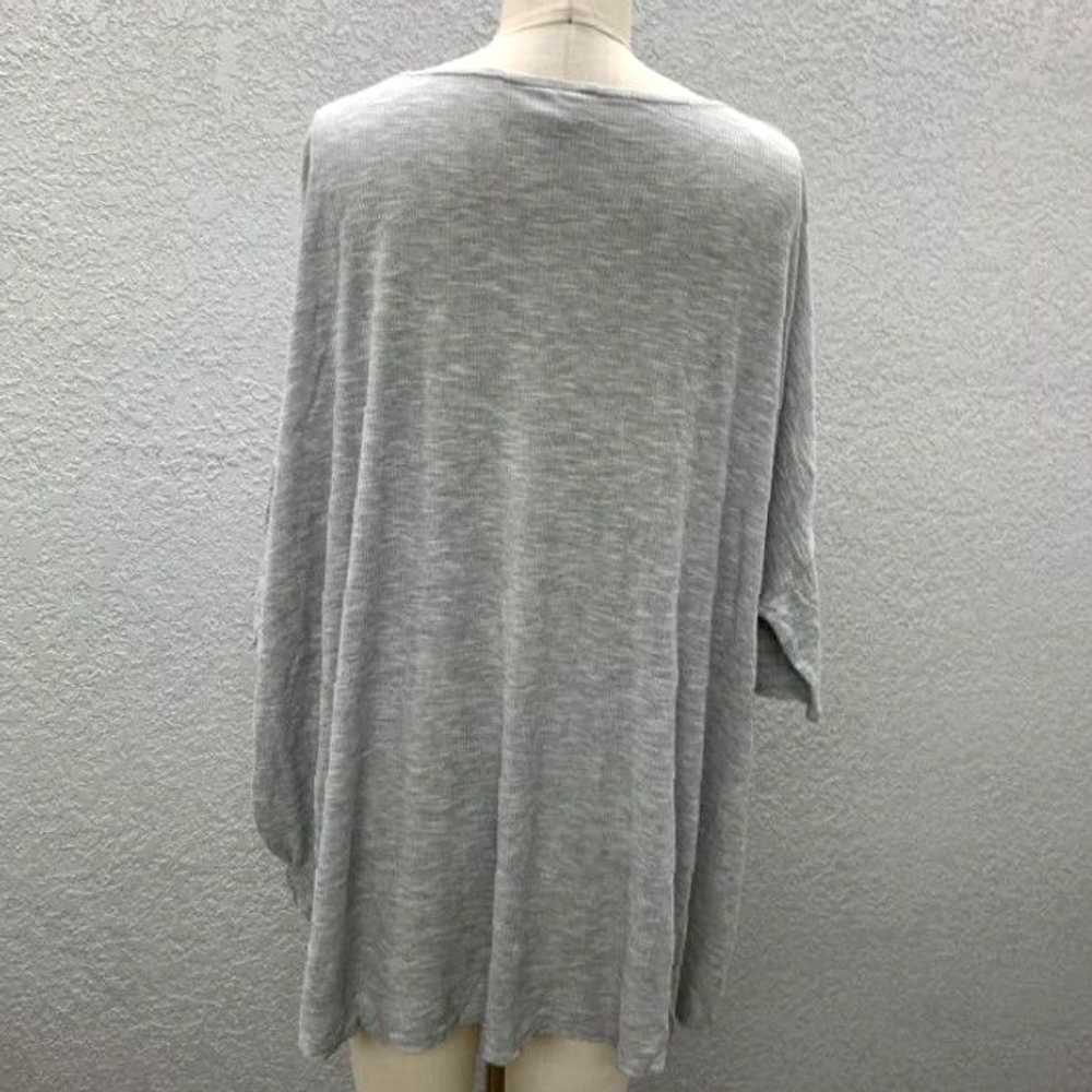 Vintage Women's Plus Size Gray Dolman Sleeve Scoo… - image 4