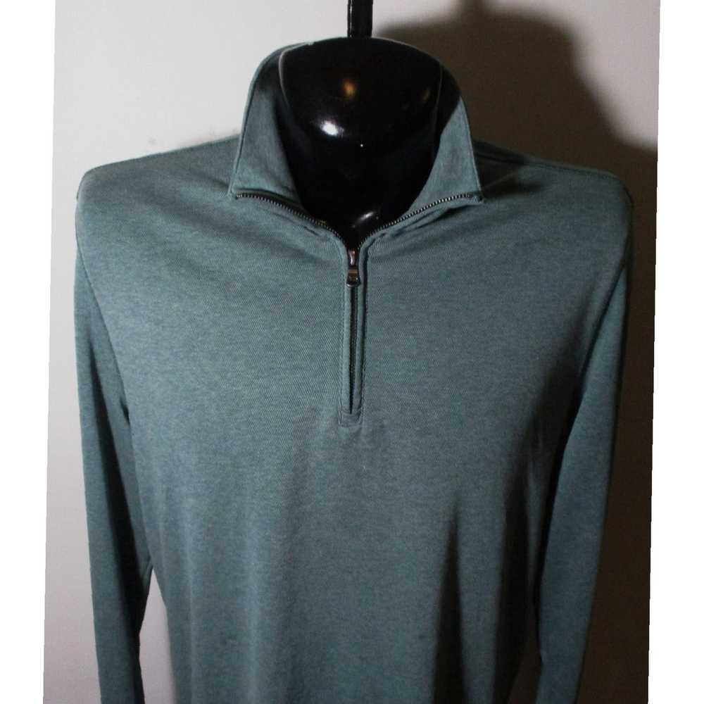 Michael Kors Luxurious Green Long Sleeve Half Zip… - image 2