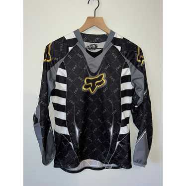 Fox Racing Y2K Fox Racing Black Gold Long Sleeve B