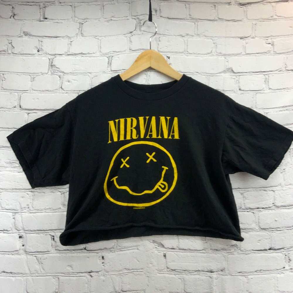 Essentials Nirvana Black Cropped Fitted Women's F… - image 1