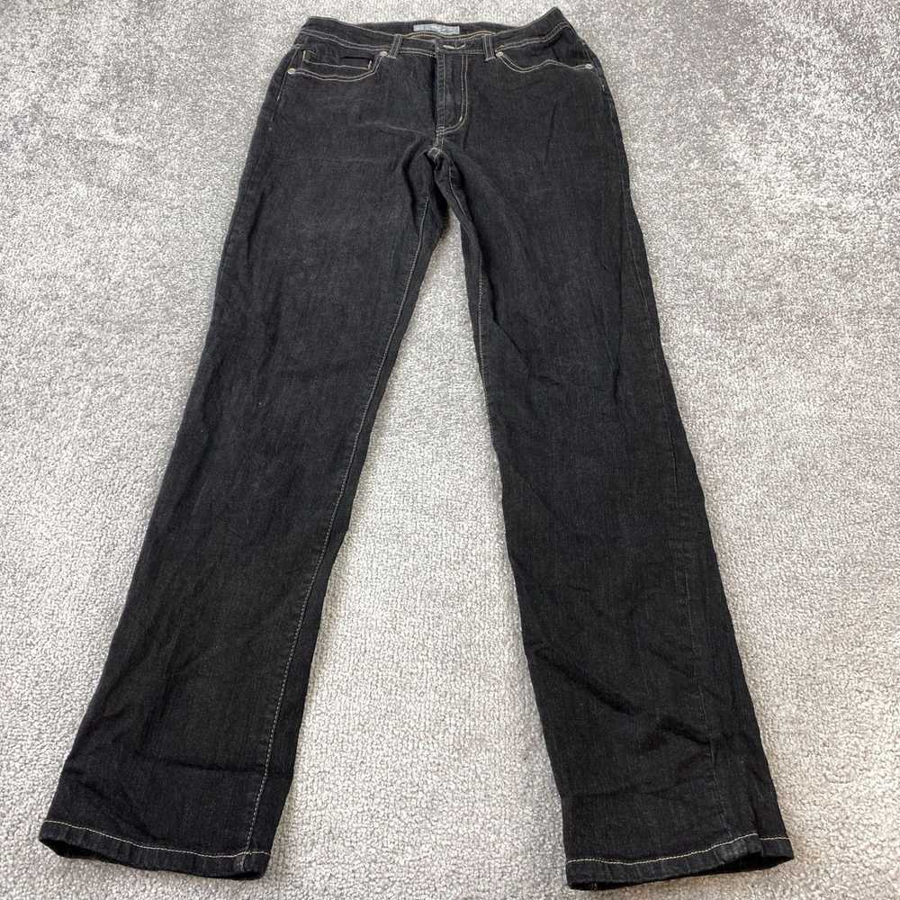 Vintage Chico's Black Mid Rise Charcoal Wash Plat… - image 1