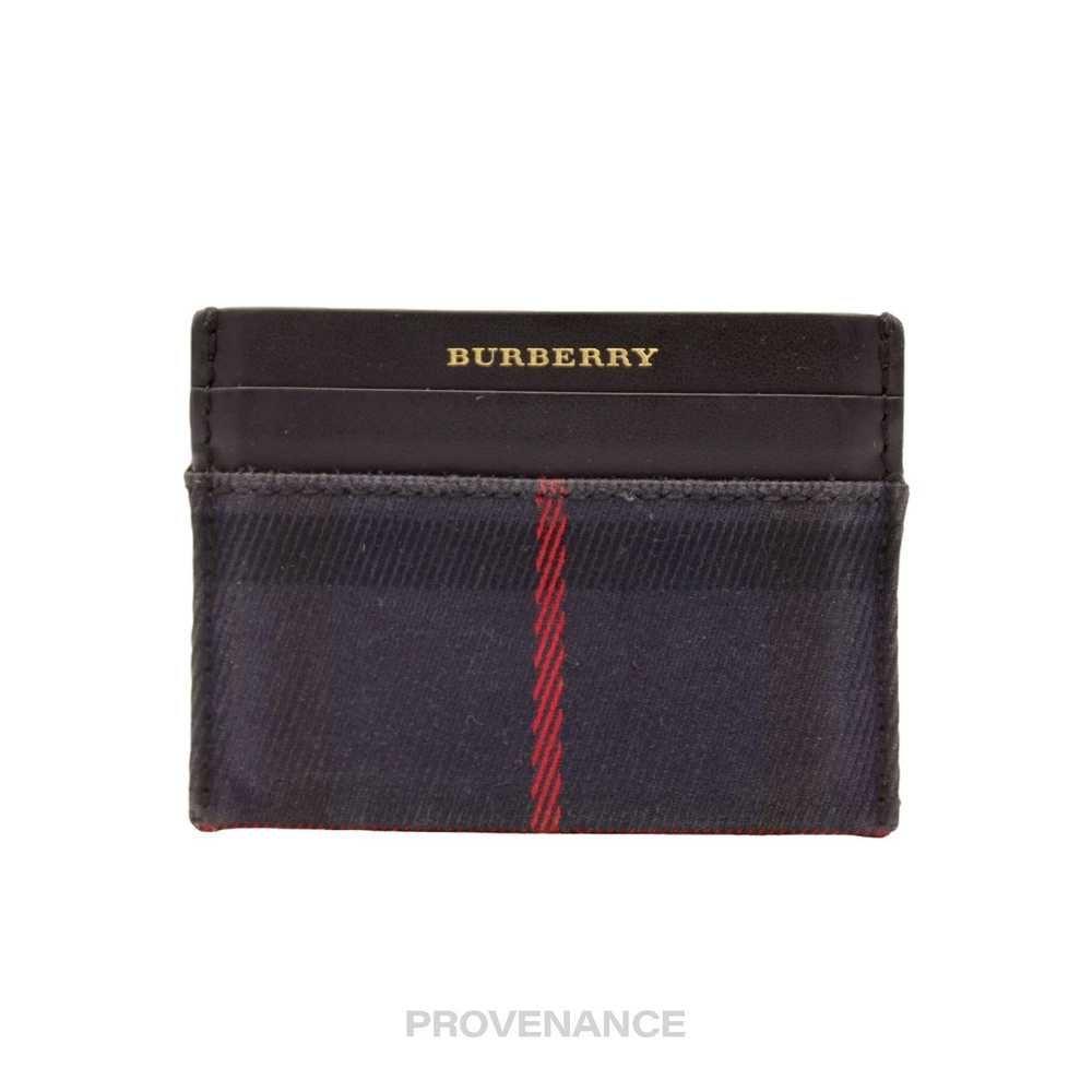 Burberry 🔴 Burberry Card Holder Wallet - Navy Ch… - image 1