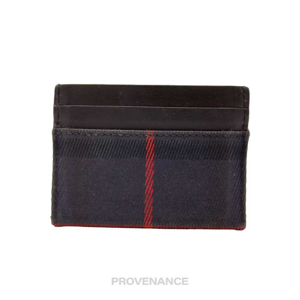 Burberry 🔴 Burberry Card Holder Wallet - Navy Ch… - image 2