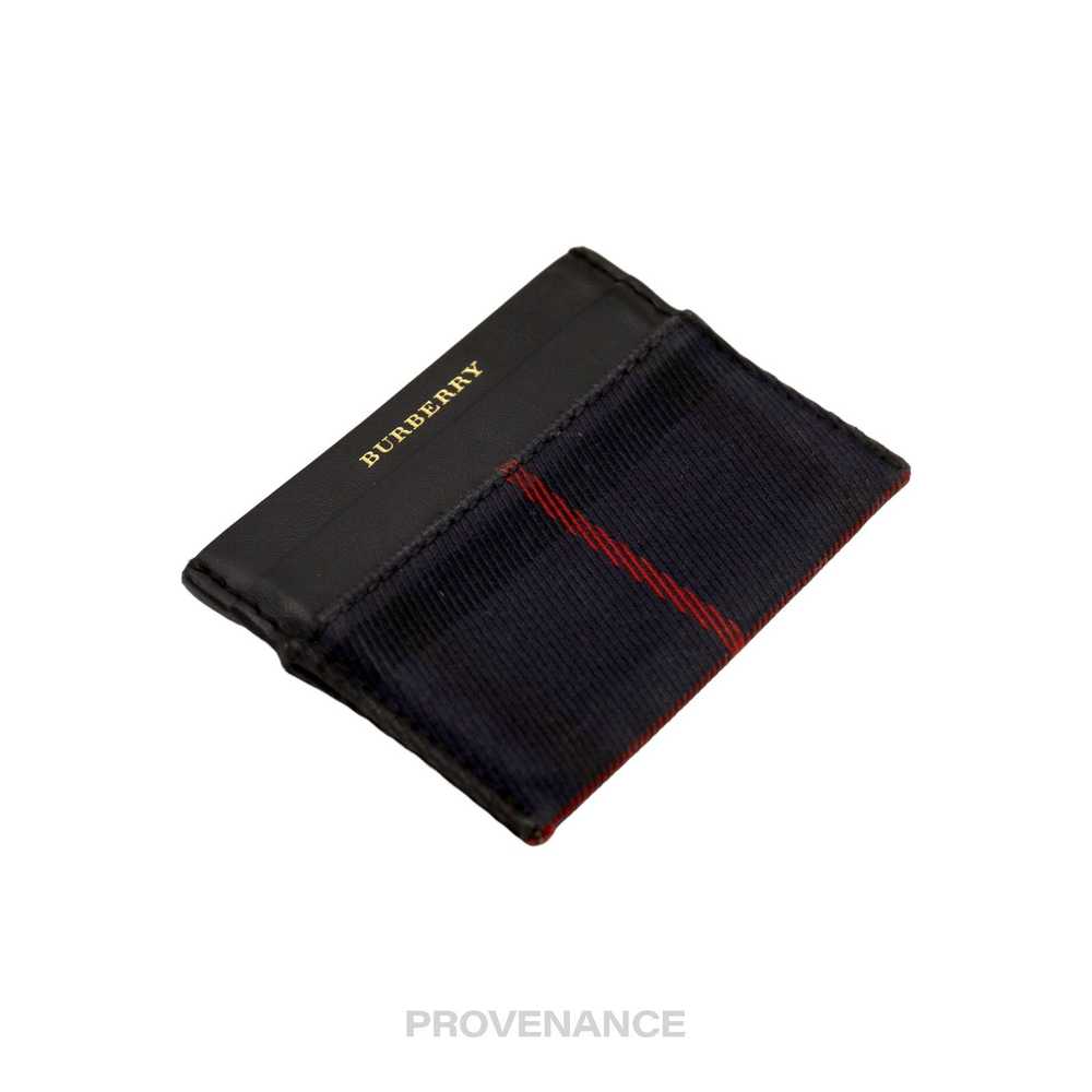 Burberry 🔴 Burberry Card Holder Wallet - Navy Ch… - image 3