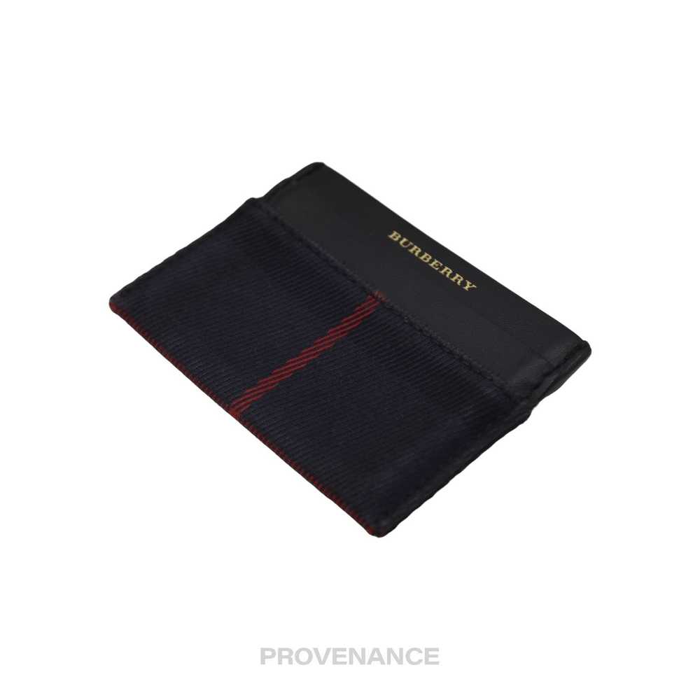 Burberry 🔴 Burberry Card Holder Wallet - Navy Ch… - image 4