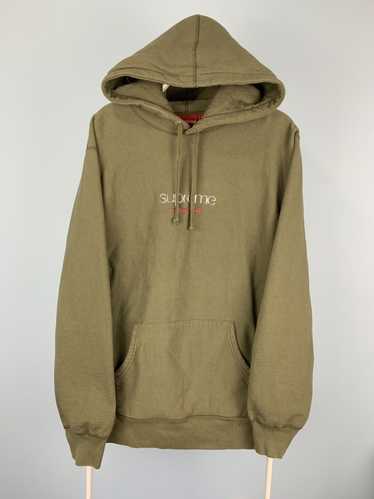 Supreme Supreme Chrome Classic Logo Hoodie Olive - image 1