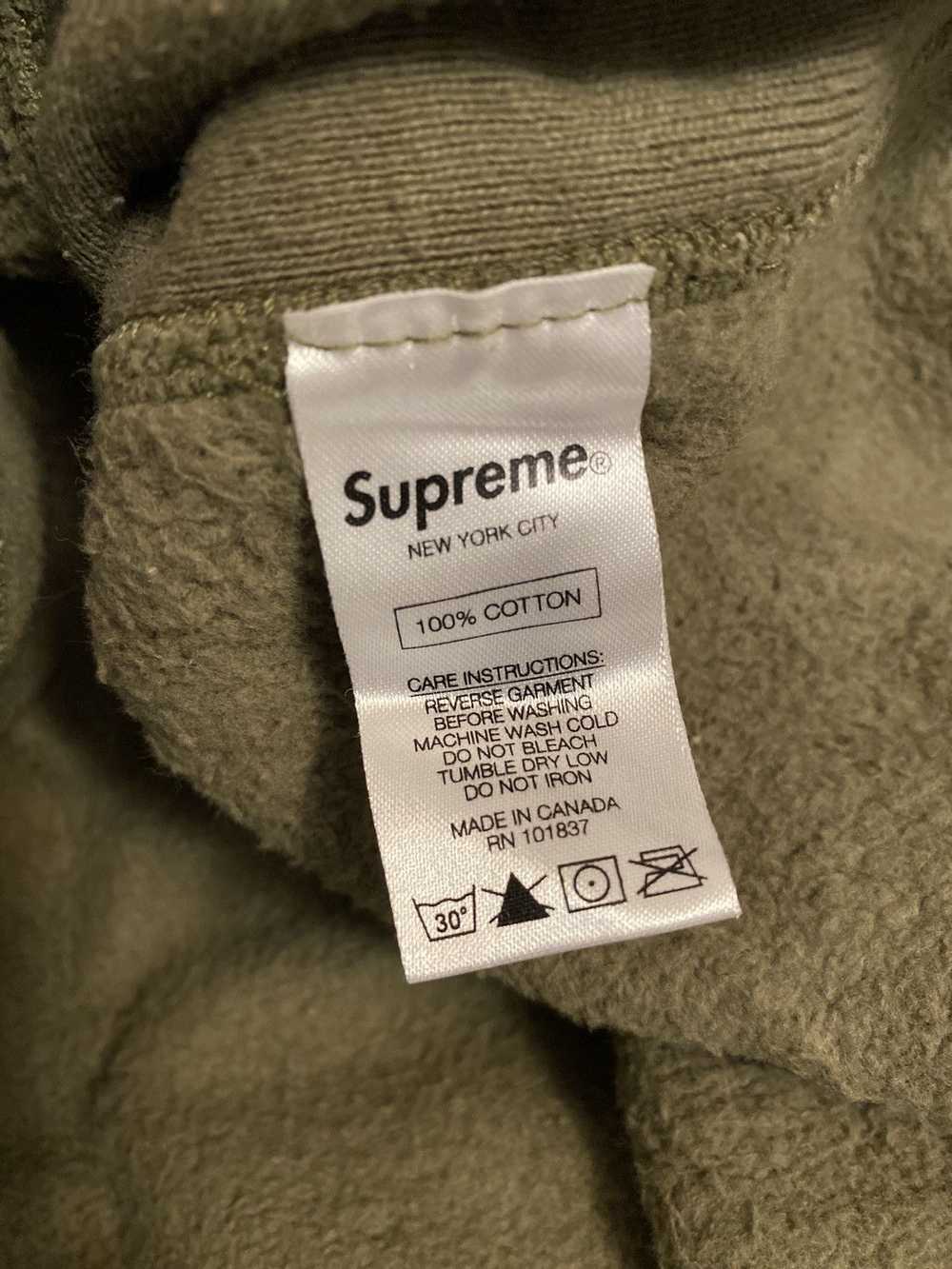 Supreme Supreme Chrome Classic Logo Hoodie Olive - image 7