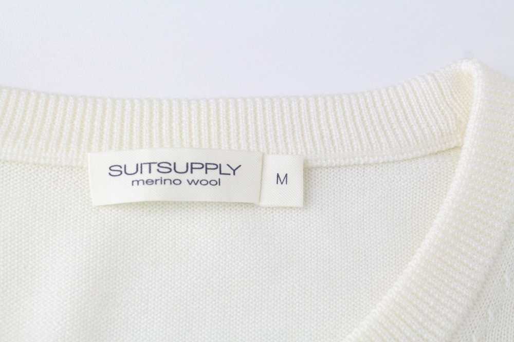 Suitsupply M Off-White Pure Merino Wool Pullover … - image 5