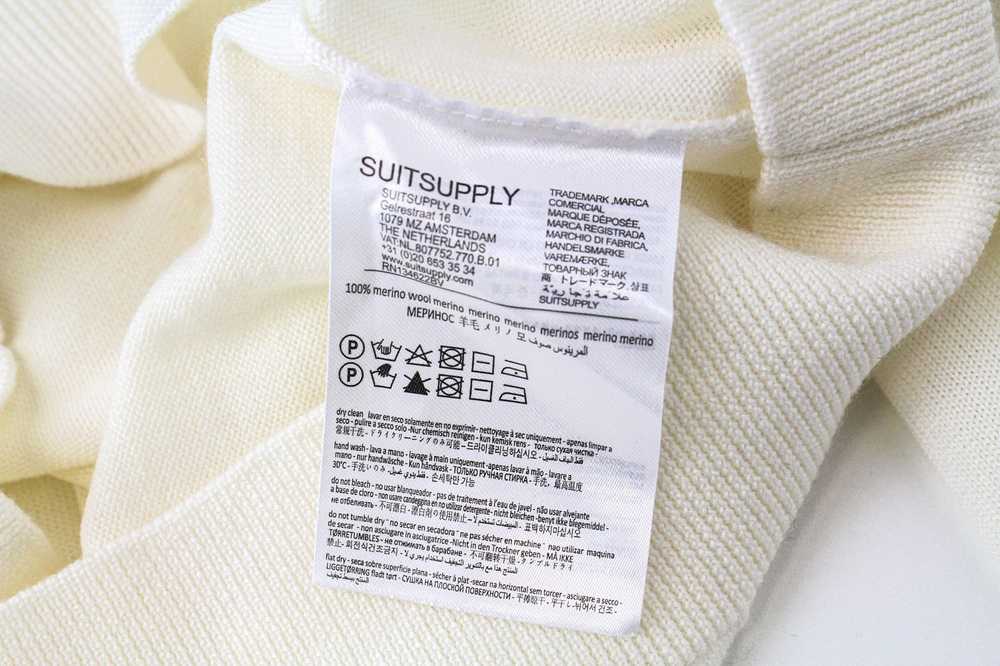 Suitsupply M Off-White Pure Merino Wool Pullover … - image 6