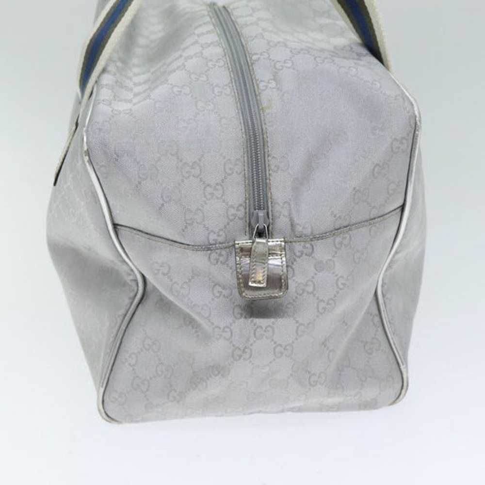 Gucci GUCCI GG Canvas Sherry Line Boston Bag Gray… - image 3