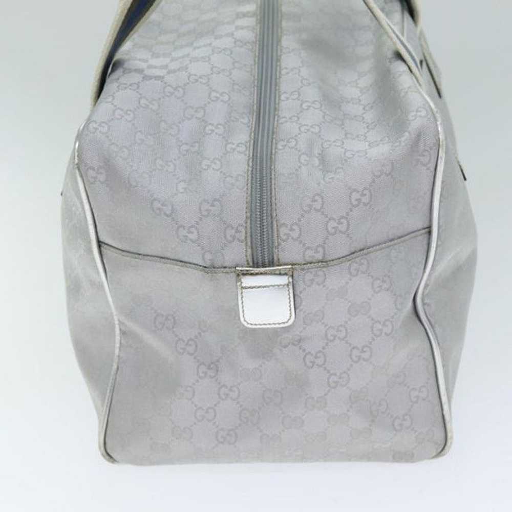 Gucci GUCCI GG Canvas Sherry Line Boston Bag Gray… - image 4