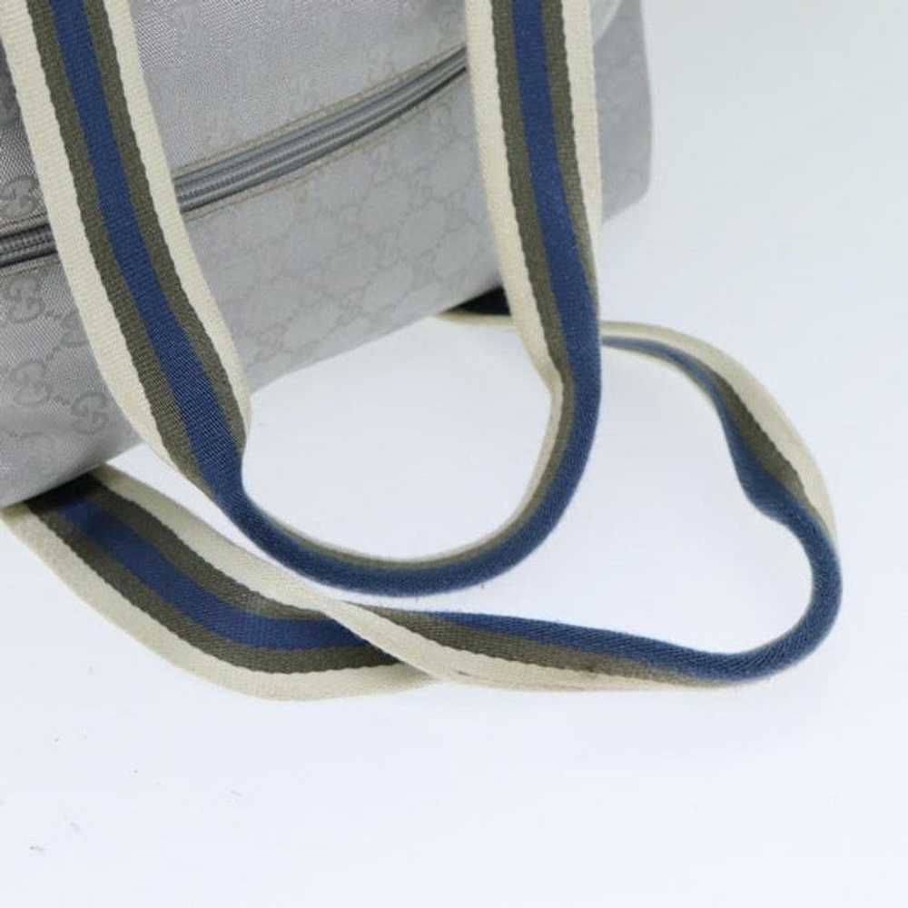 Gucci GUCCI GG Canvas Sherry Line Boston Bag Gray… - image 7