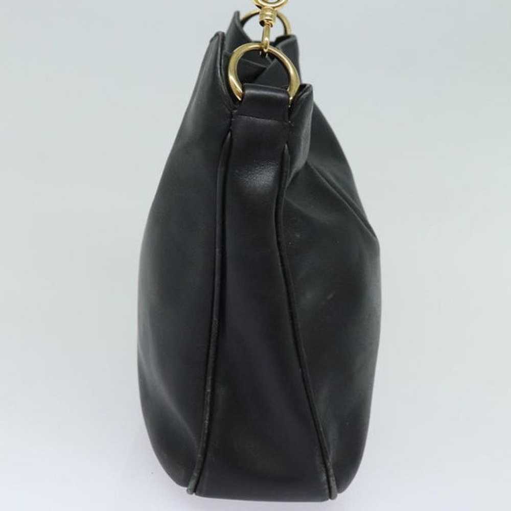 Gucci GUCCI Bamboo Shoulder Bag Leather Black 001… - image 4