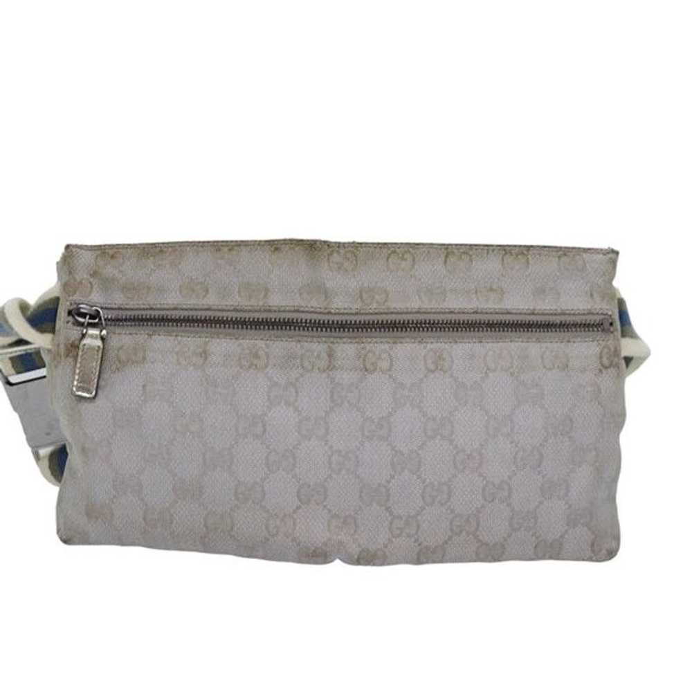 Gucci GUCCI GG Canvas Sherry Line Waist bag Silve… - image 2