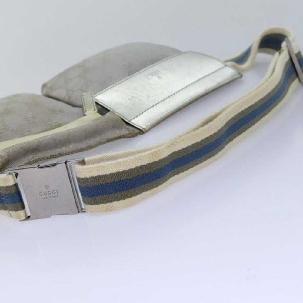 Gucci GUCCI GG Canvas Sherry Line Waist bag Silve… - image 7