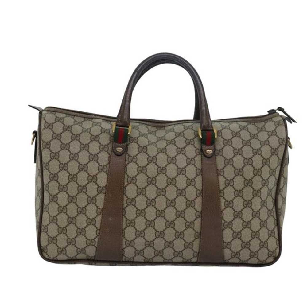 Gucci GUCCI GG Supreme Web Sherry Line Boston Bag… - image 3