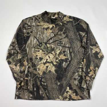 Vintage mossy oak mock neck ls vintage tee - image 1