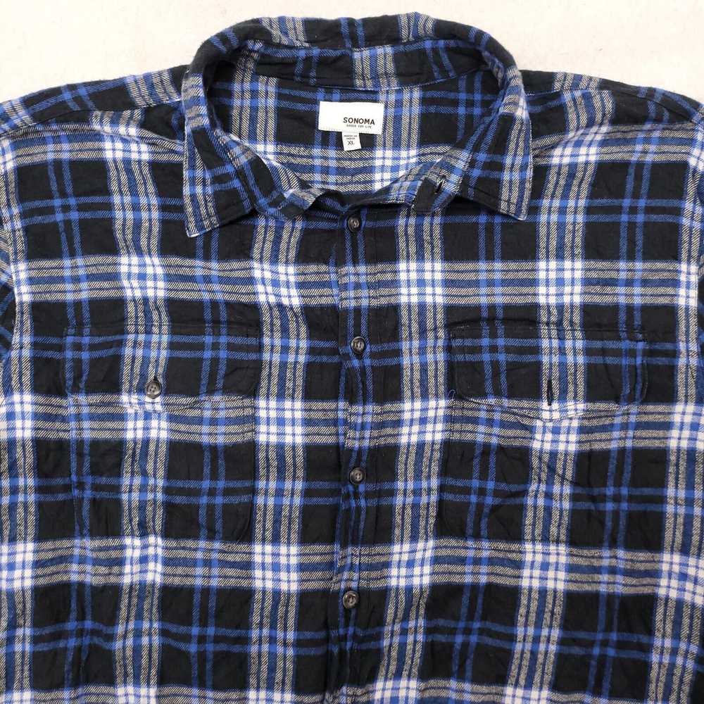 Sonoma Sonoma Tartan Flannel Button Up Shirt Men … - image 1