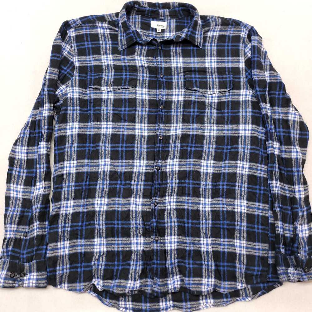 Sonoma Sonoma Tartan Flannel Button Up Shirt Men … - image 2