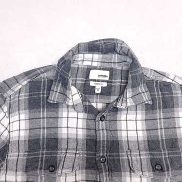 Sonoma Sonoma Tartan Flannel Casual Shirt Mens Si… - image 1