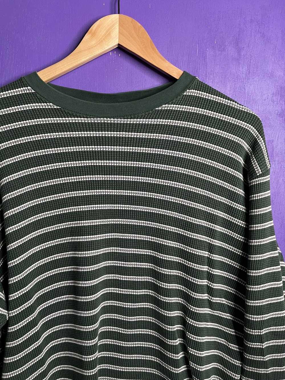 Gap × Vintage Vintage ‘00s GAP textured stripe lo… - image 3