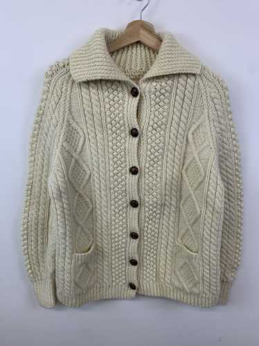 Cardigan × Vintage Vintage Aran Sweater 1990s Crea