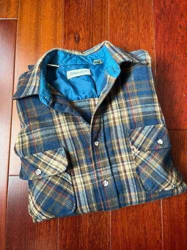 Designer Vintage St Johns Bay Shirt Jacket Plaid W