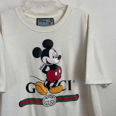 Gucci GUCCI x Disney Cream Mickey Mouse Print Cott