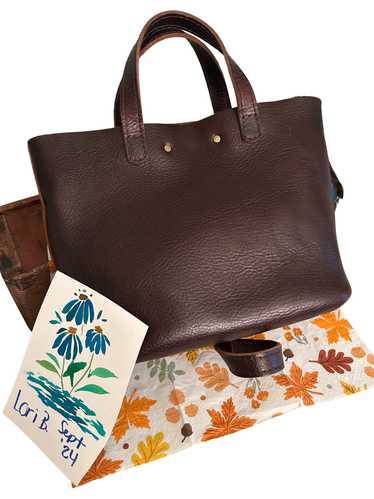 Portland Leather Mini Crossbody Tote