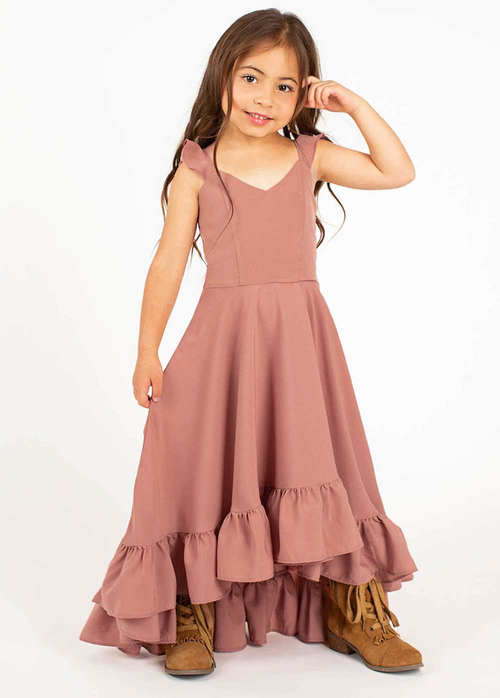 Joyfolie Syd Dress in Rose Taupe - image 2