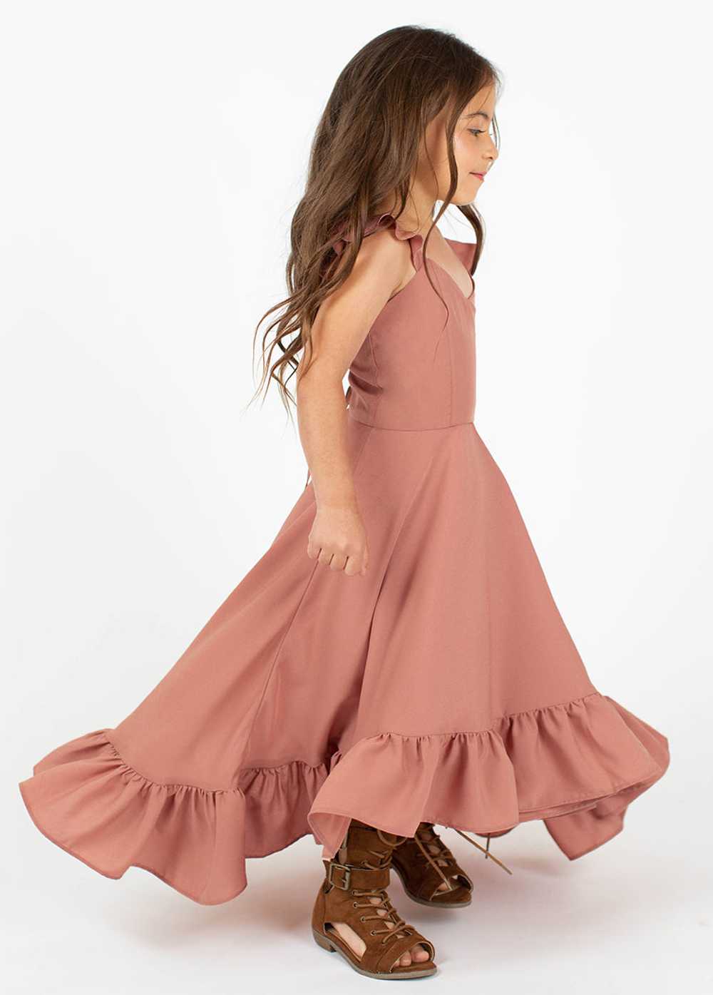 Joyfolie Syd Dress in Rose Taupe - image 4