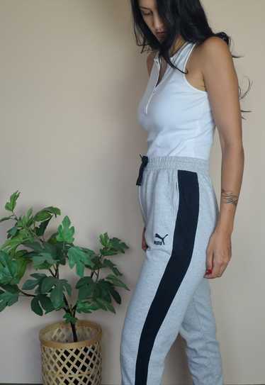 Vintage Puma Joggers Sweatpants w Logo Front & Ba… - image 1