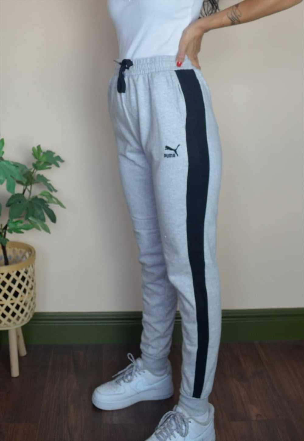 Vintage Puma Joggers Sweatpants w Logo Front & Ba… - image 3