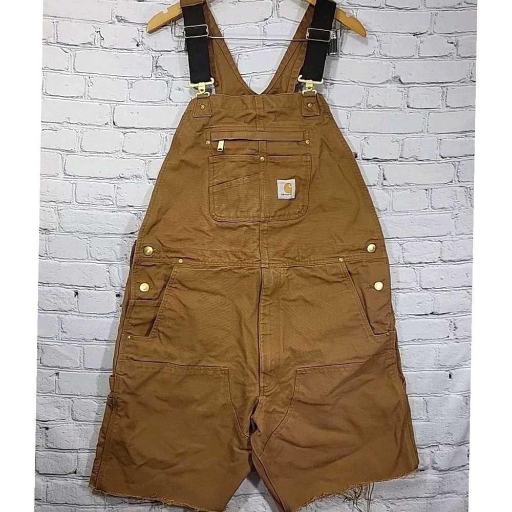 Carhartt Authentic Relaxed Fit Duck Canvas Bib Ov… - image 1